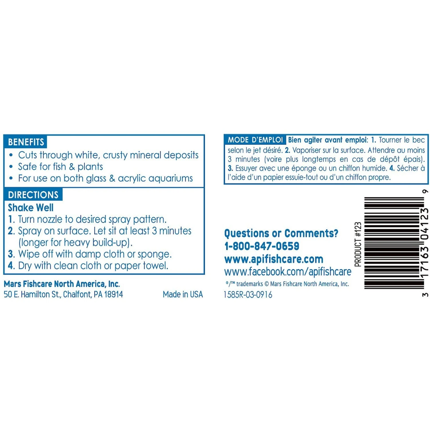 API Safe & Easy Aquarium Cleaner Spray 5 API Safe & Easy Aquarium Cleaner Spray - Image 3