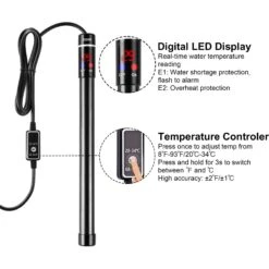 LvLrister Titanium Thermostat With Intelligent LED Display Submersible Aquarium Heater, 12.8-in, 200-watt -Fish Products 967166 PT1. AC SS1800 V1697711086