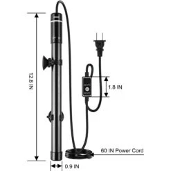 LvLrister Titanium Thermostat With Intelligent LED Display Submersible Aquarium Heater, 12.8-in, 200-watt -Fish Products 967166 PT6. AC SS1800 V1697716986