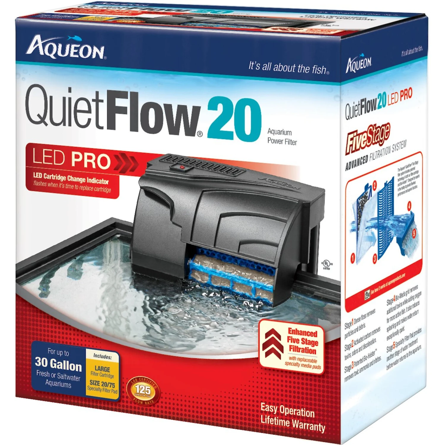 Aqueon QuietFlow LED PRO Aquarium Power Filter 3 Aqueon QuietFlow LED PRO Aquarium Power Filter