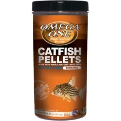Omega One Sinking Catfish Pellets With Shrimp Freshwater & Saltwater Fish Food