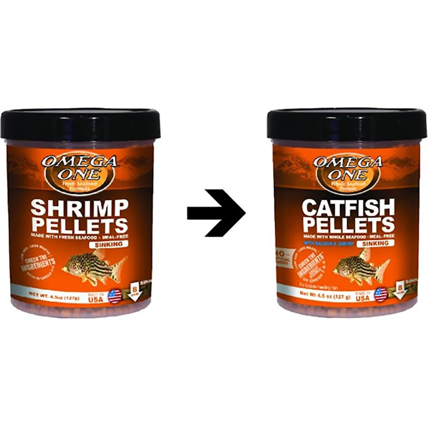 Omega One Sinking Catfish Pellets With Shrimp Freshwater & Saltwater Fish Food 4 Omega One Sinking Catfish Pellets With Shrimp Freshwater & Saltwater Fish Food - Image 2