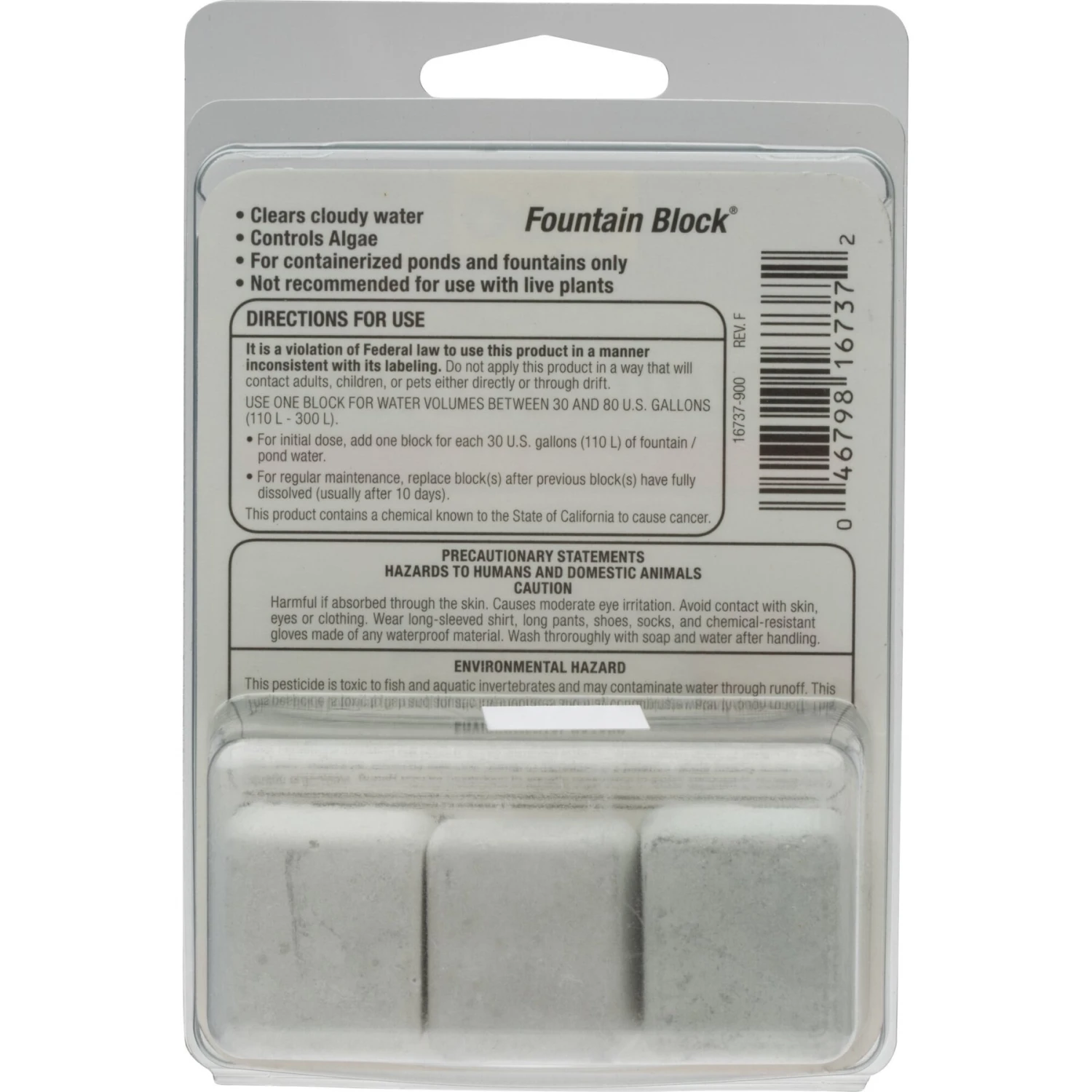 Tetra Algae Control Pond Fountain Block Water Treatment 4 Tetra Algae Control Pond Fountain Block Water Treatment - Image 2